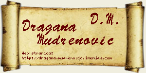 Dragana Mudrenović vizit kartica